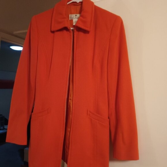 Orange Saks Fifth Ave Coat Size 2 - Picture 1 of 1